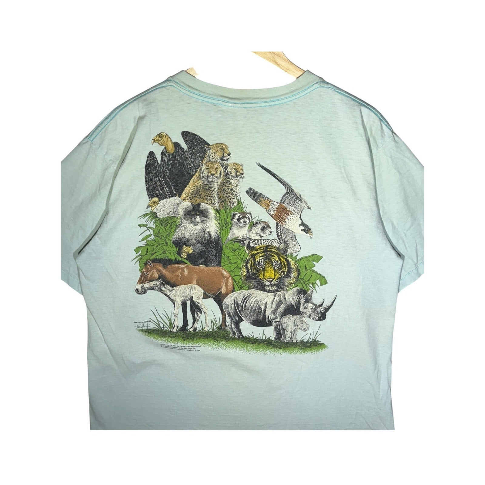 Vintage Animals Short Sleeves T-Shirt