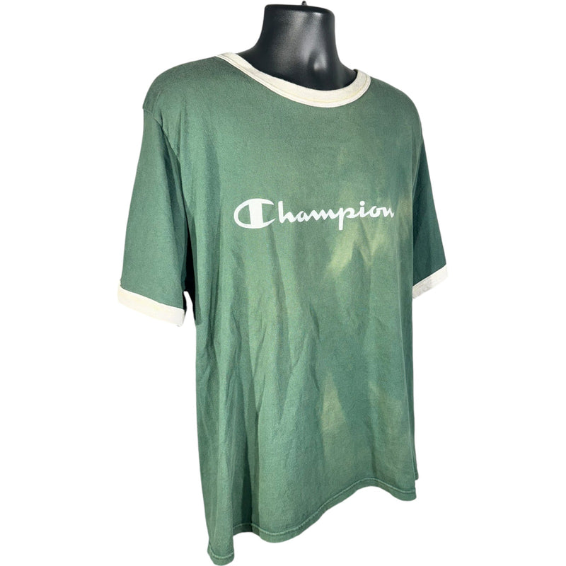 Vintage Champion Spellout Ringer Tee