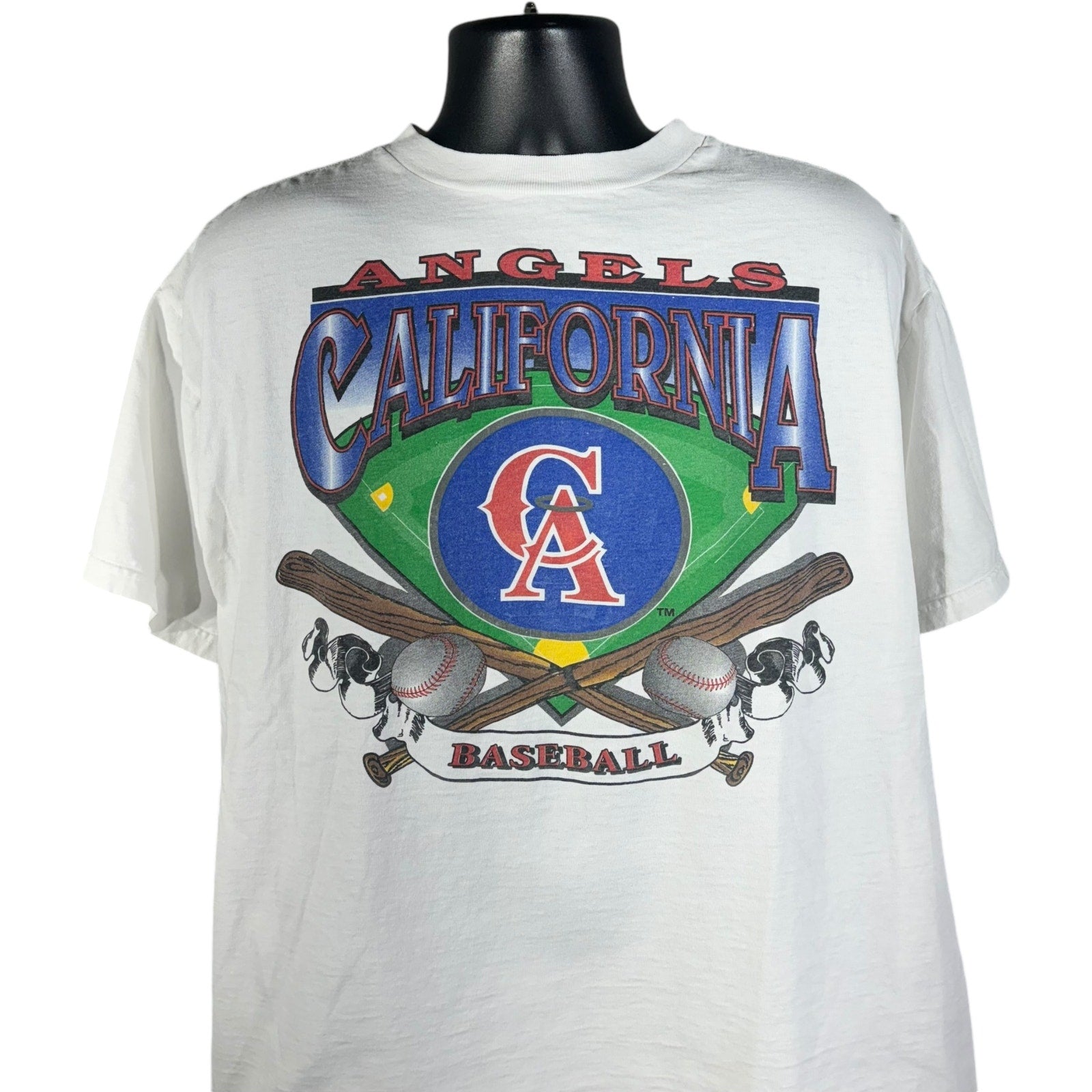 Vintage California Angles MLB Spellout Tee 90s