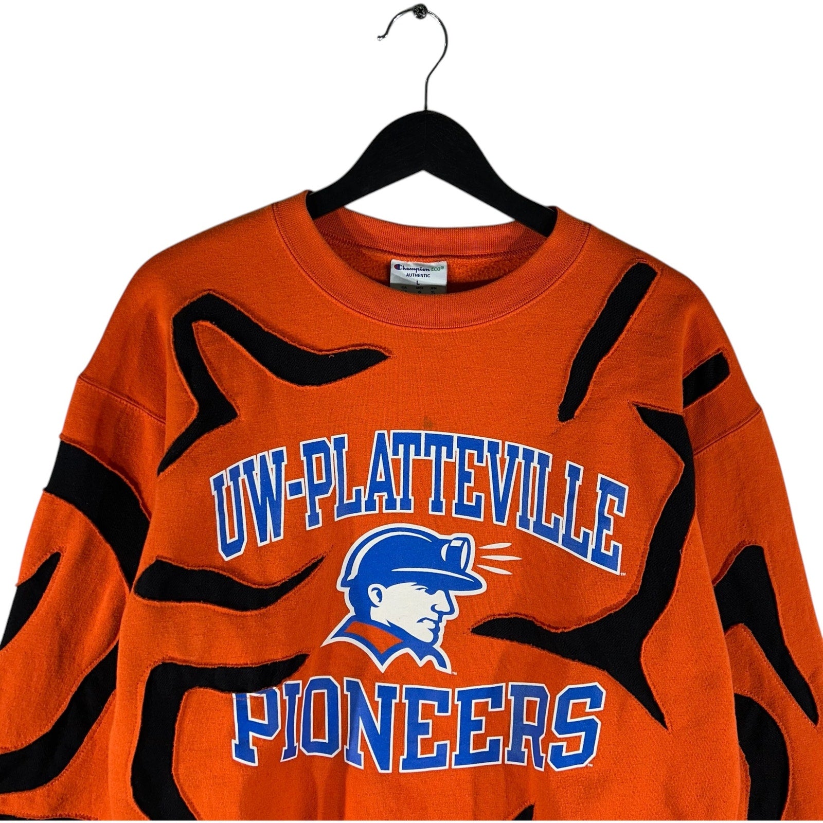 Vintage Champion UW-Platteville Pioneers Cut & Sew Crewneck