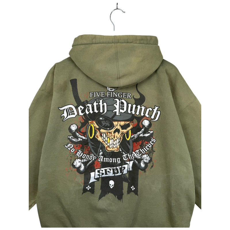 Vintage 5FDP Five Finger Death Punch Full Zip Jacket Hoodie
