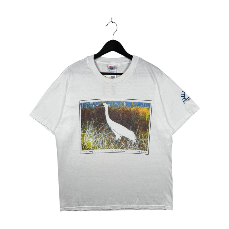 Vintage Florida Whooping Crane Wildlife T-Shirt '97