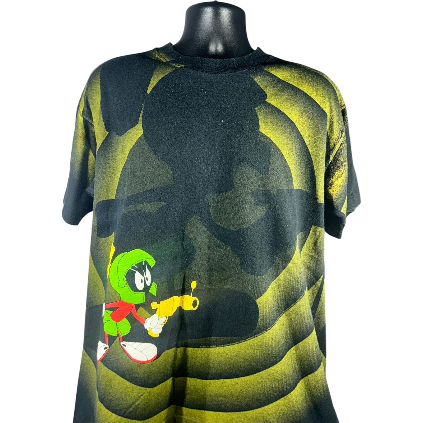 Vintage Looney Tunes Marvin The Martian Shadow AOP Tee