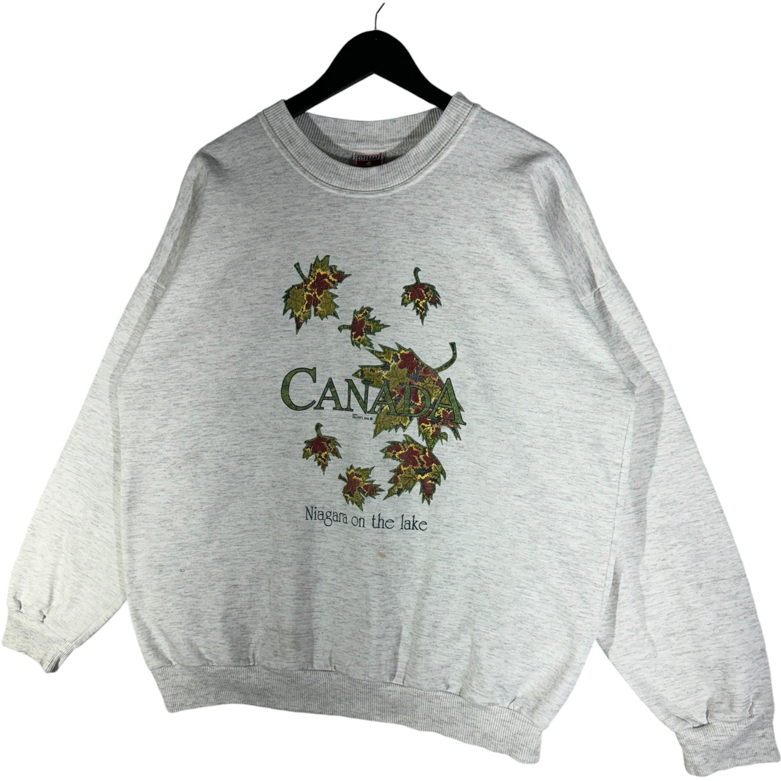 Vintage Autumn Leaves Canada Souvenir Crewneck