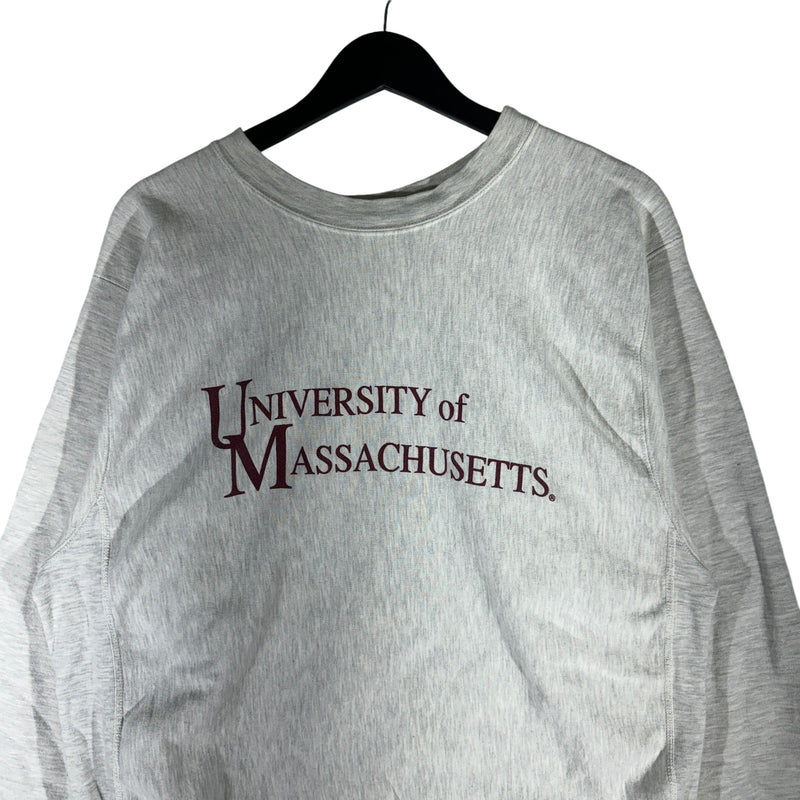 Vintage University Of Massachusetts Spellout Crewneck 90s