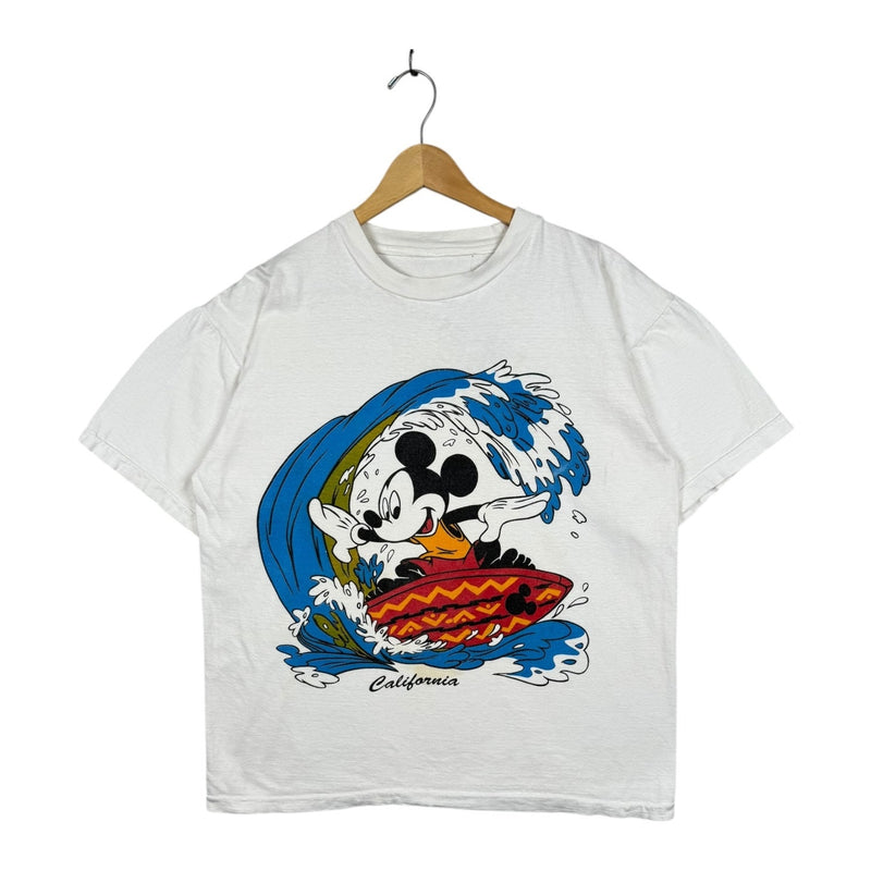 Vintage Disney Mickey Mouse Surfing Graphic T-Shirt
