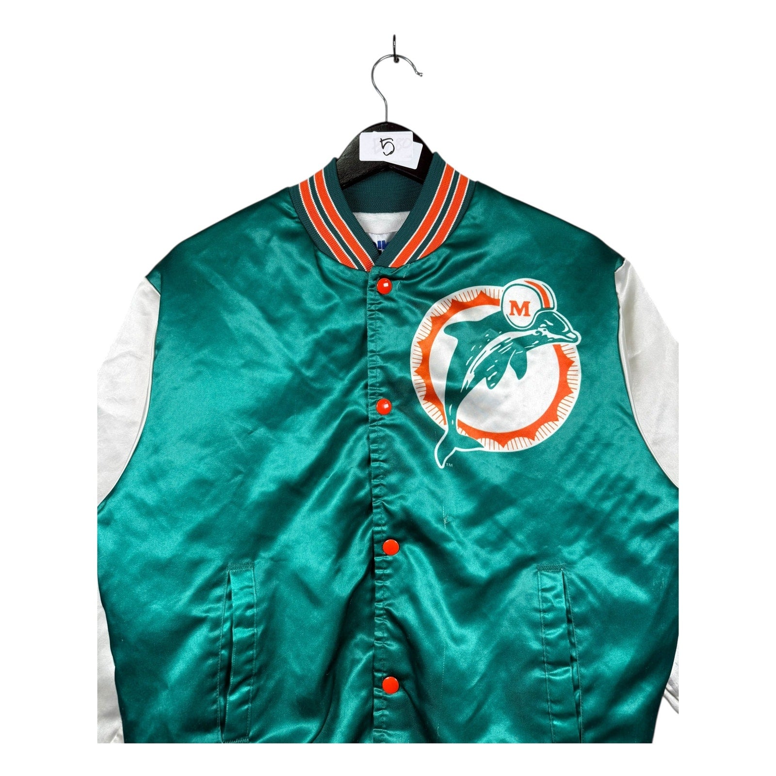 Vintage Miami Dolphins NFL Satin Varsity Jacket