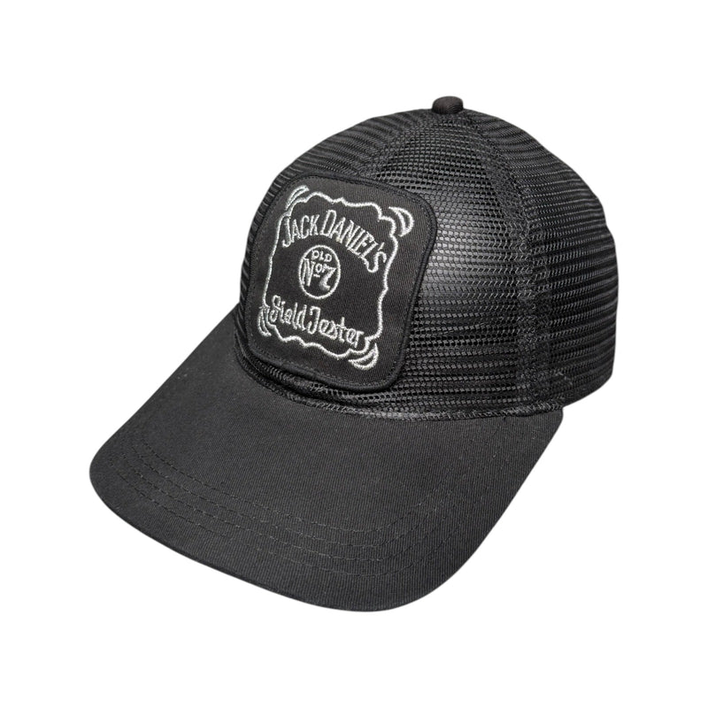Vintage Jack Daniel's Field Tester Mesh Snapback Hat Black Men's OSFA