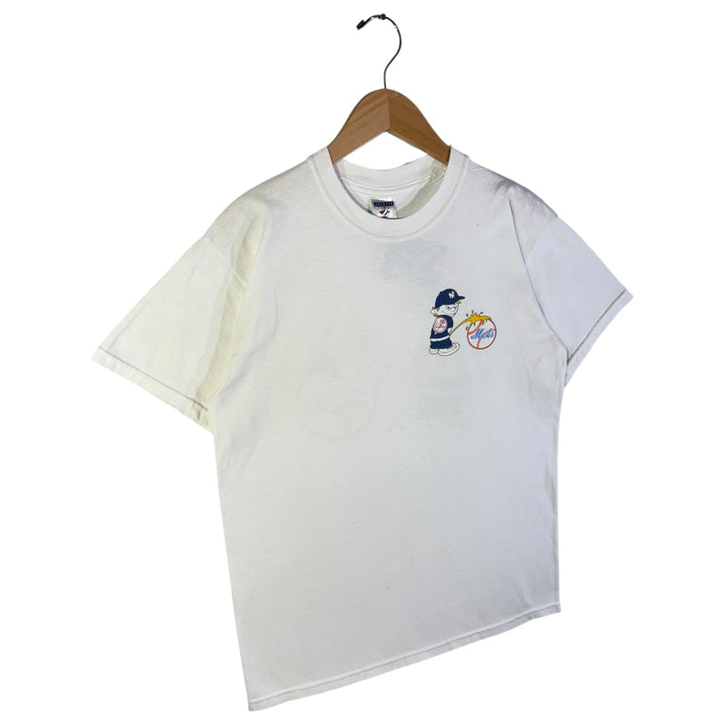 Vintage New York Yankees vs Mets Rivalry Graphic MLB T-Shirt