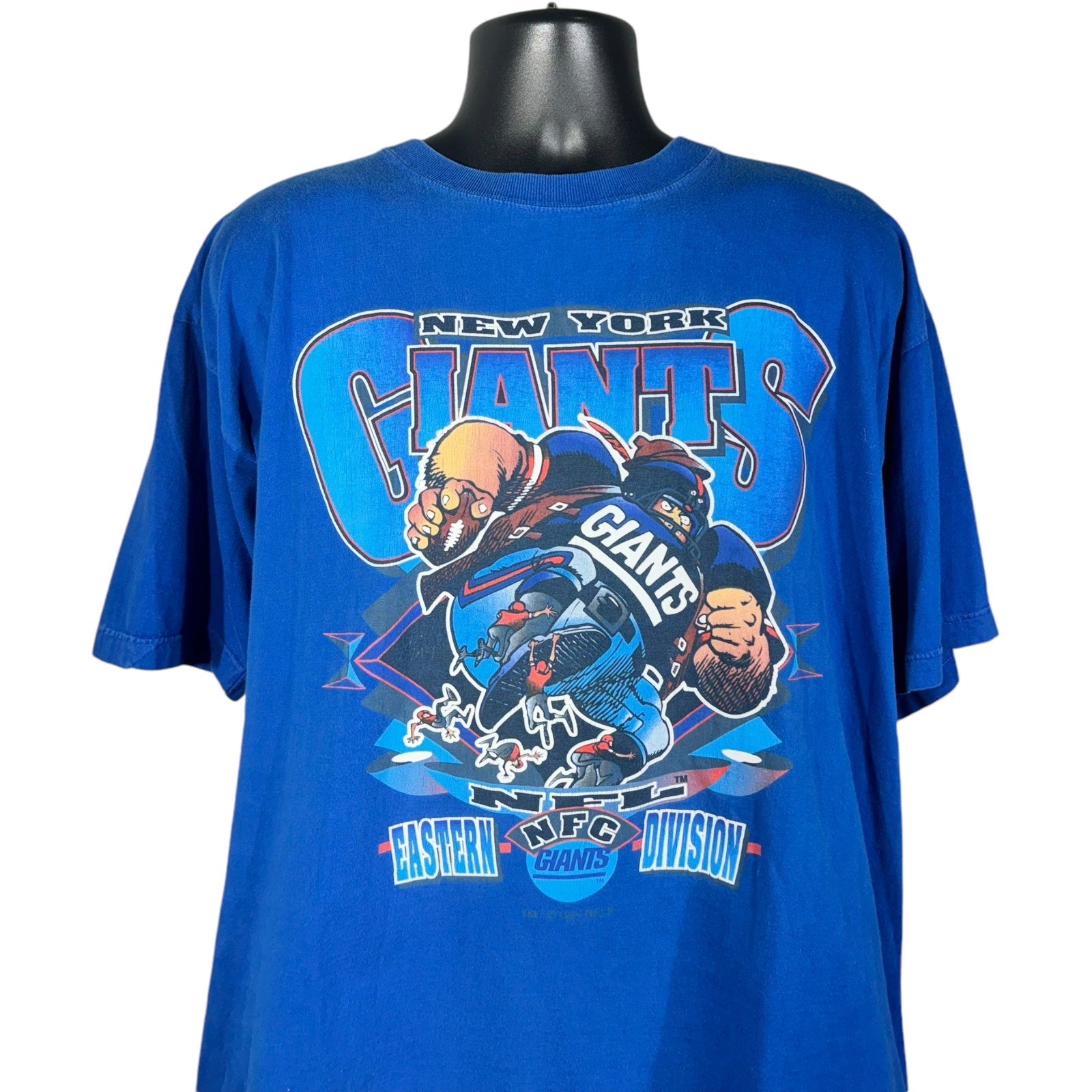 Vintage New York Giants Cartoon Giant NFL Tee 90s