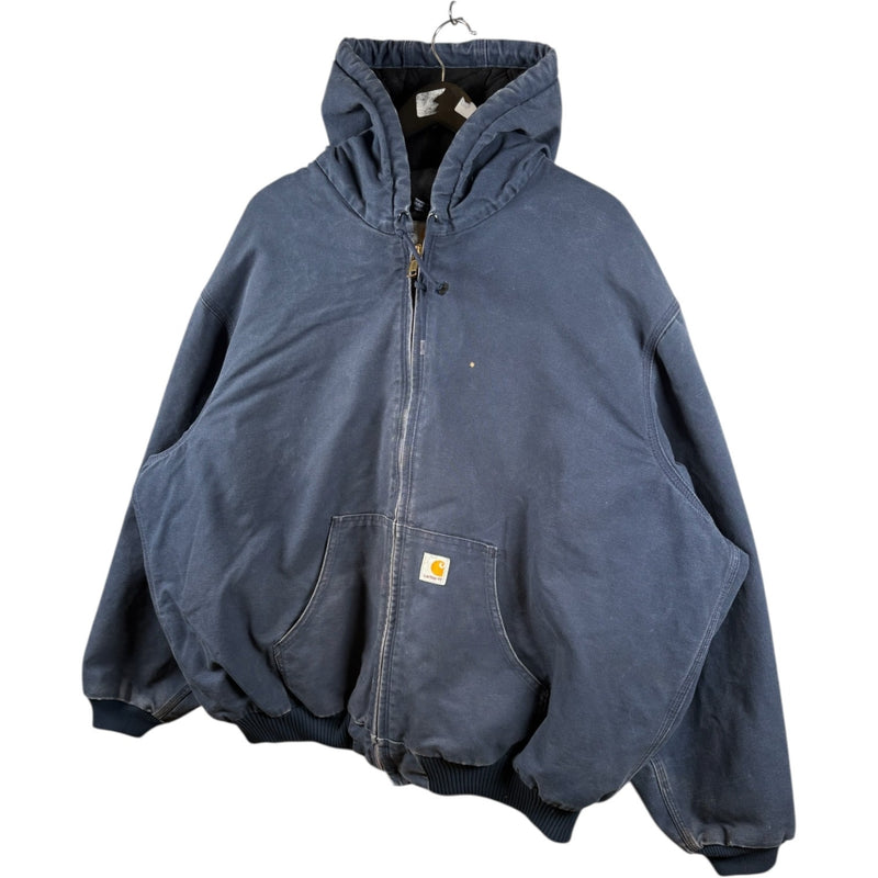 Vintage Carhartt Canvas Full Zip Hooded Workwear Jacket
