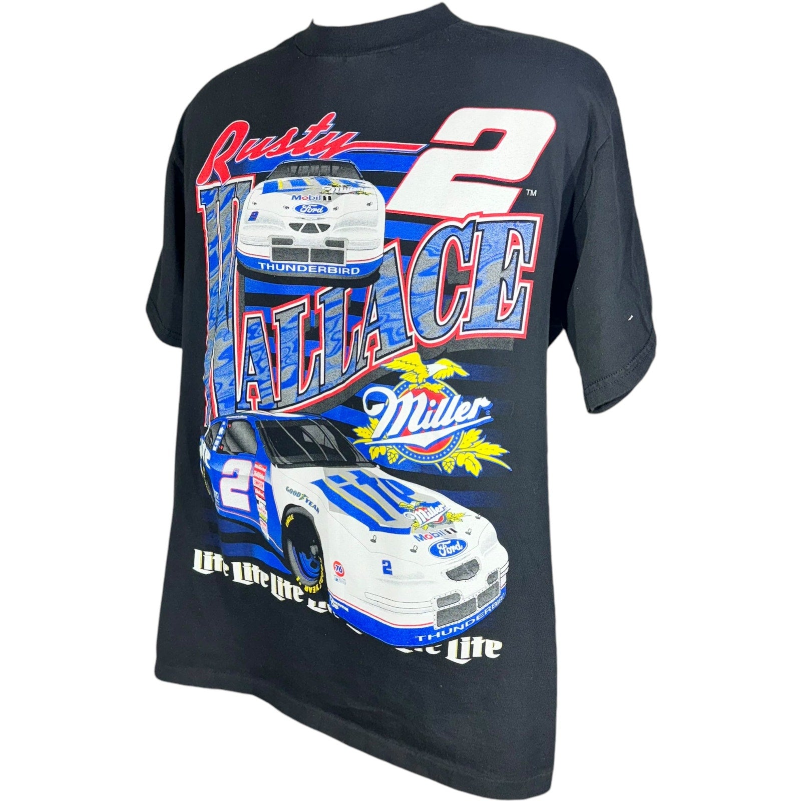 Vintage Rusty Wallace NASCAR AOP Tee