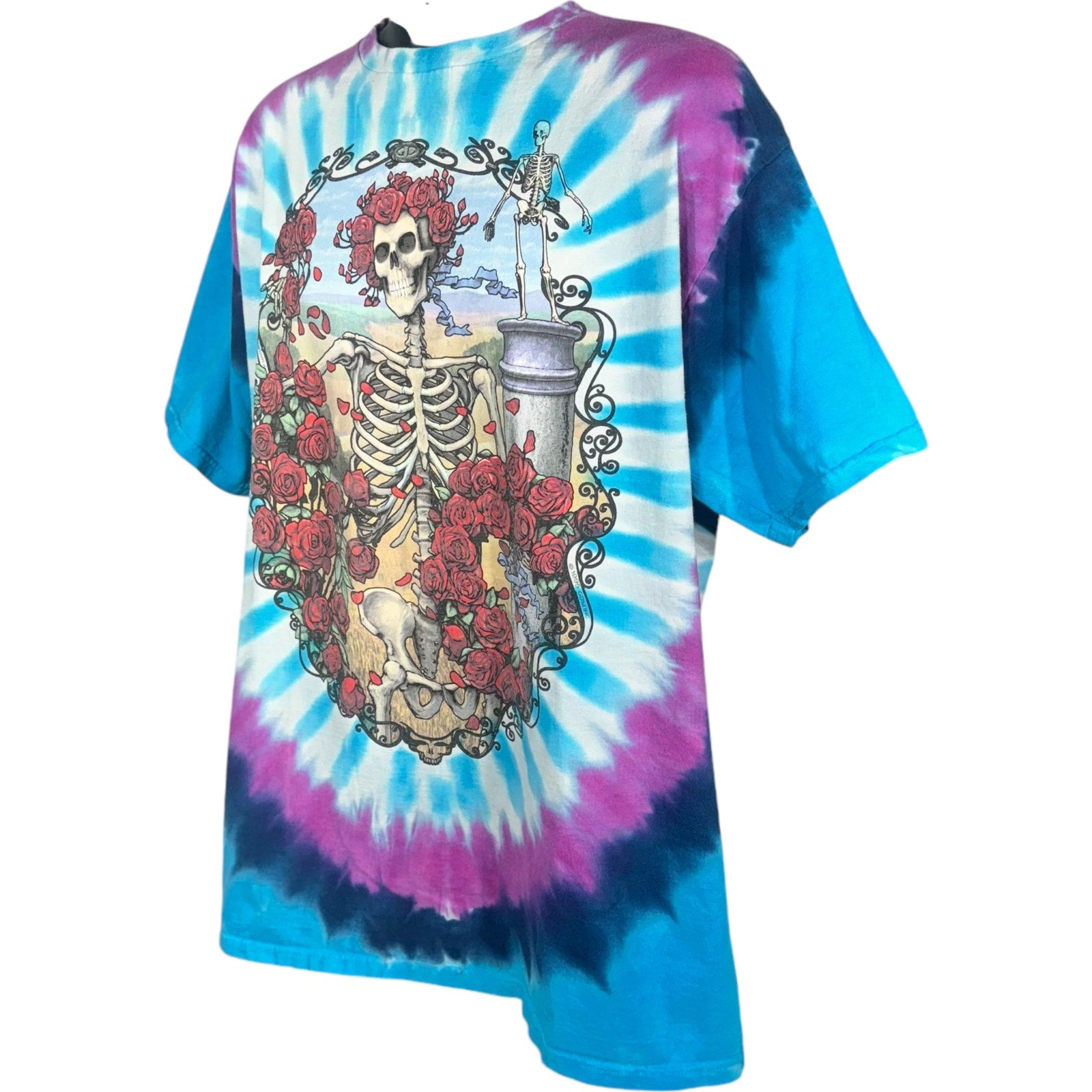 Vintage Liquid Blue Grateful Dead  "20 Years" Tie Dye Tee