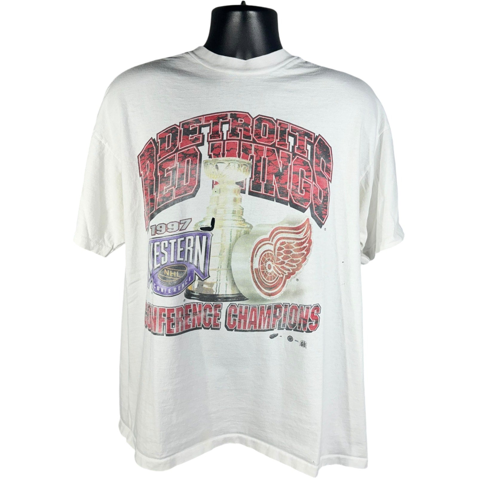 Vintage Detroit Red Wings Eastern Conference Champs Tee 1997