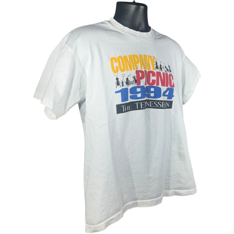 Vintage The Tennessean Company Picnic Tee 1994