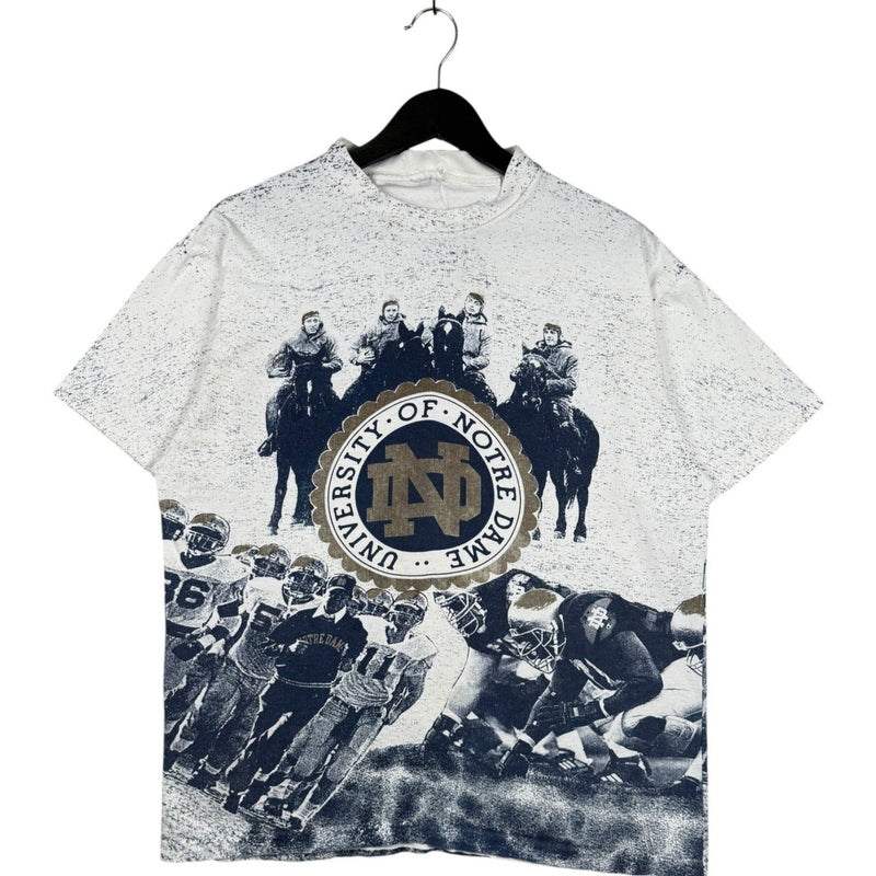 Vintage University Of Notre Dame AOP T-Shirt