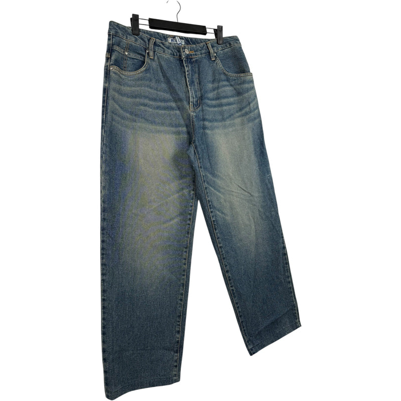 Vintage Blue Force Wide Leg Denim Jeans 34x28