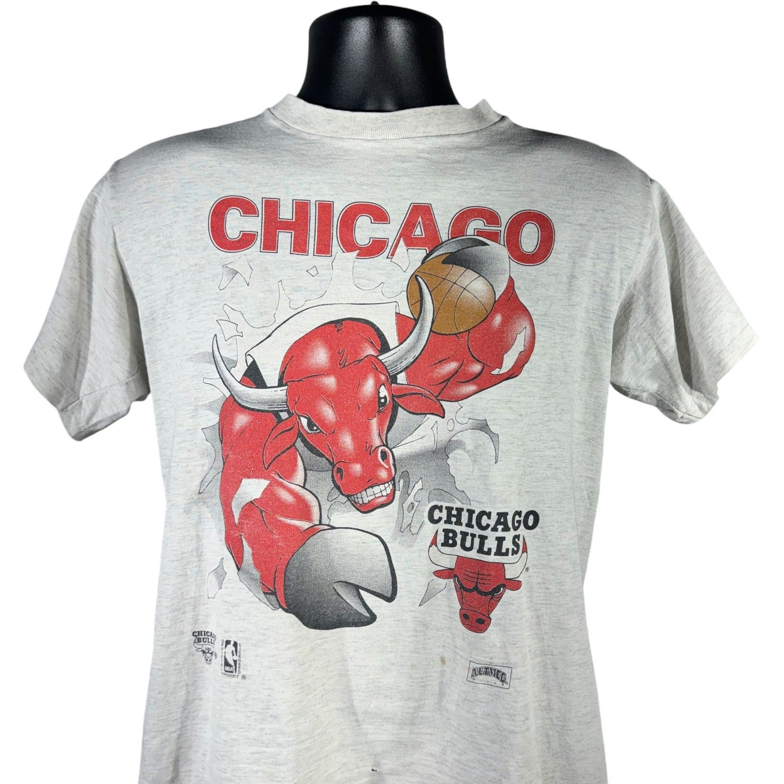 Vintage Chicago Bulls Nutmeg Mascot Breakthrough Youth Tee 90s