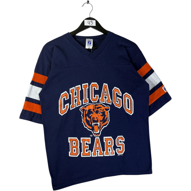Vintage Chicago Bears NFL Graphic V-Neck T-Shirt