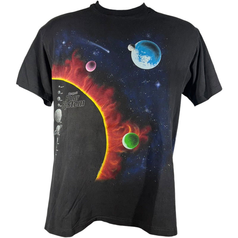 Vintage Dynamic Solar System Outer Space Graphic Tee 90s