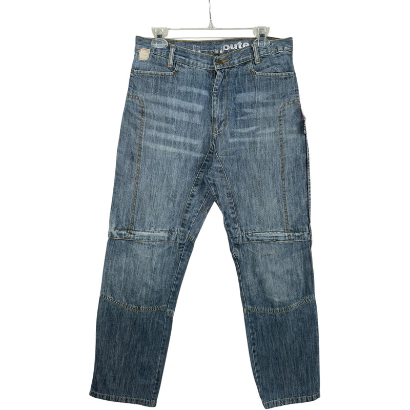 Vintage Red Route Kevlar Carpenter Work Jeans Denim Pants 32