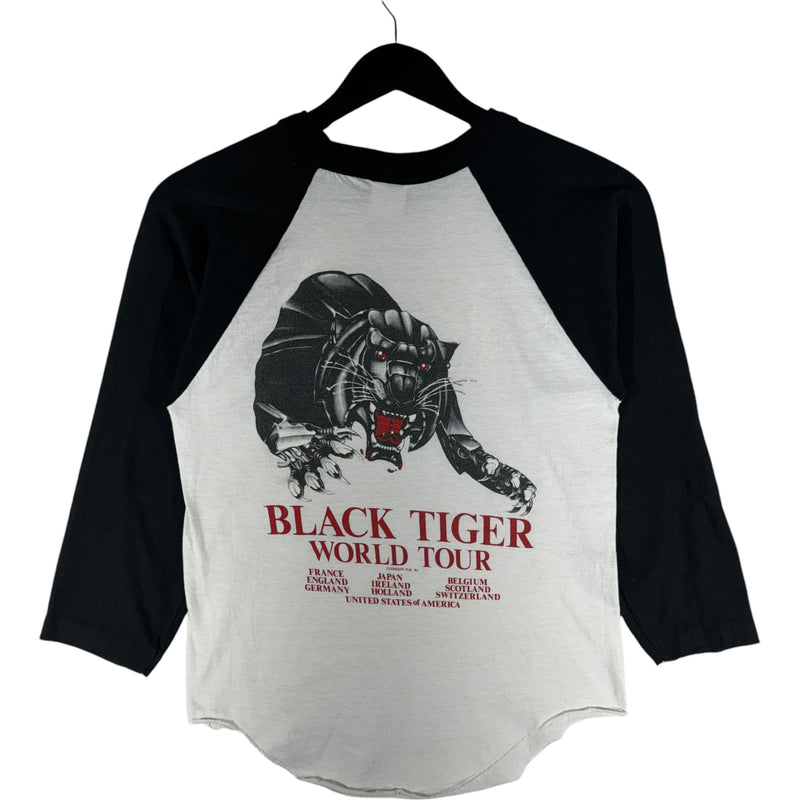 Vintage Y & T Black Tiger World Tour Raglan Long Sleeve 1982