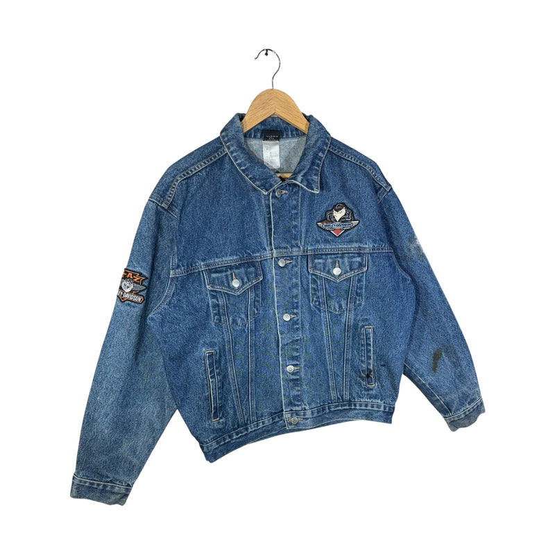 Vintage Harley-Davidson Looney Tunes Taz Denim Jacket