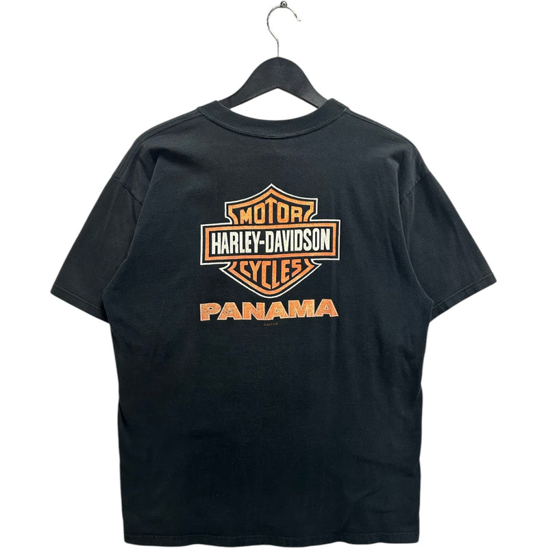Vintage Harley Davidson Motorcycles Flaming Engine Tee