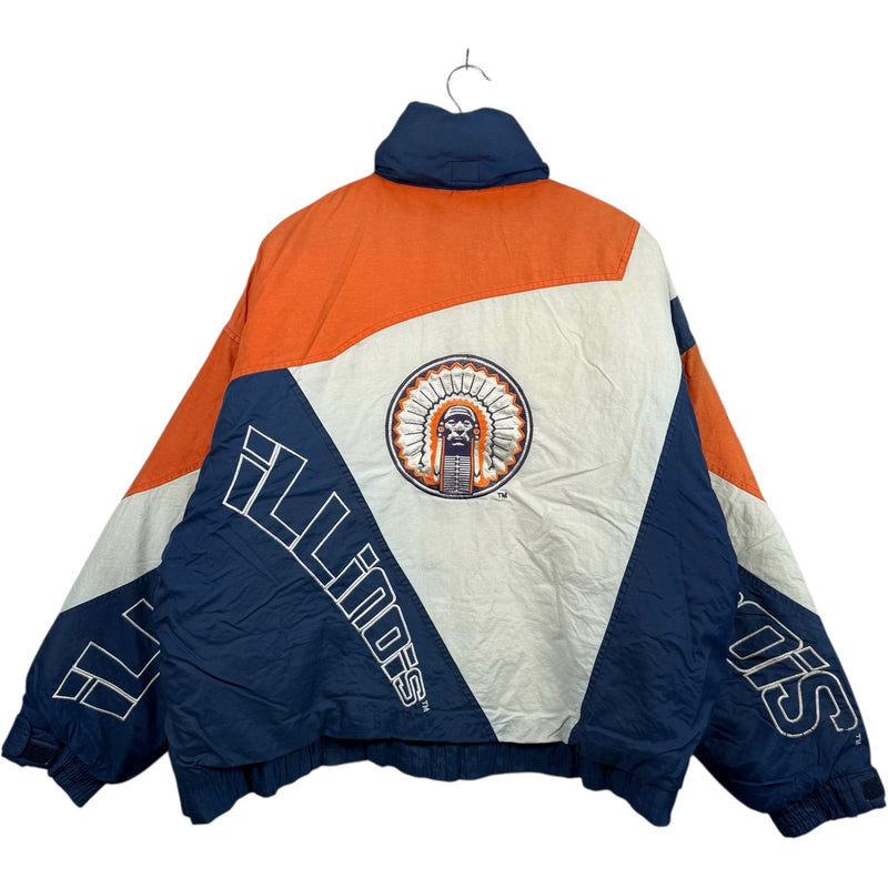 Vintage University Of Illinois Spellout Full Zip Jacket