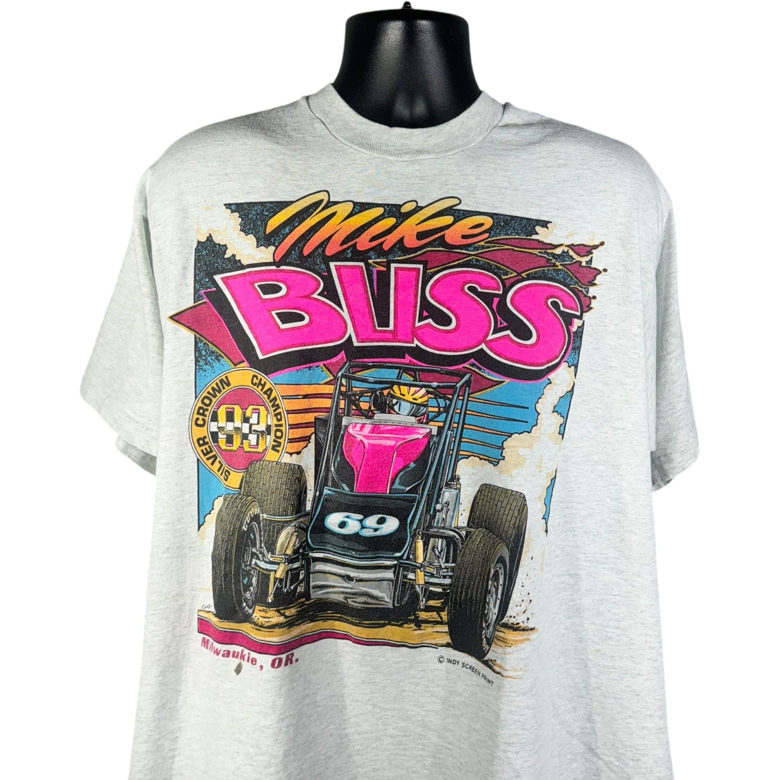 Vintage Mike Buss Del McClure Racing Tee