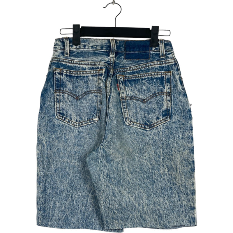 Vintage Levis Acid Wash Denim Cut Off Shorts 26
