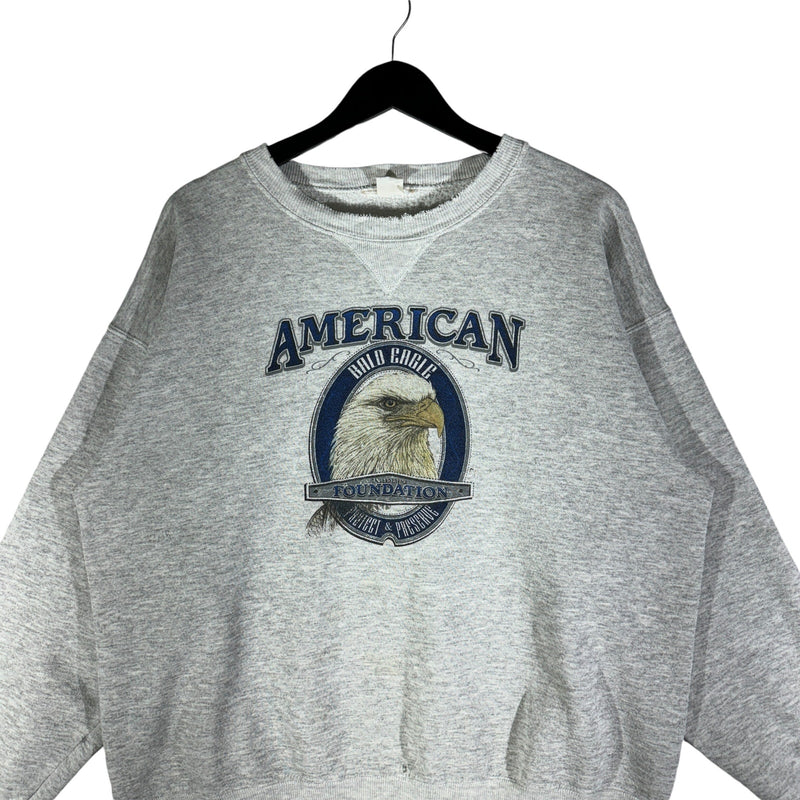 Vintage Patriotic Bald Eagle American Crewneck