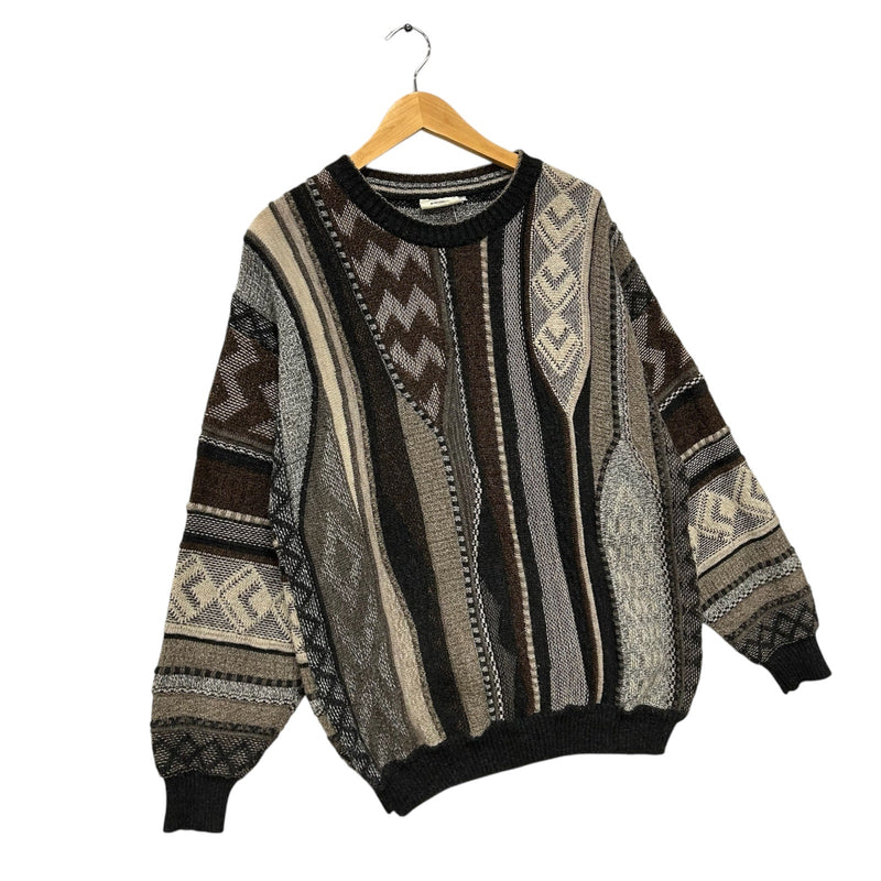 Vintage Gaurder Knitwear 3D Knit Sweater 90s