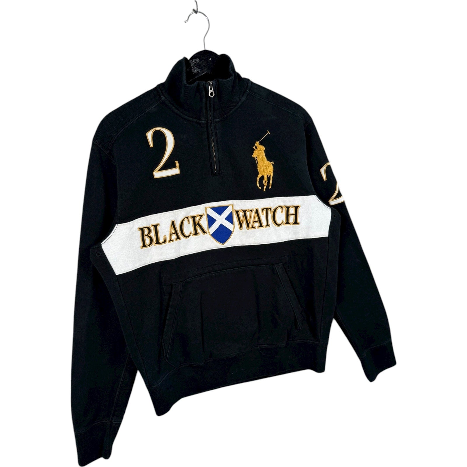 Vintage Polo Ralph Lauren Black Watch 1/4 Zip Sweatshirt