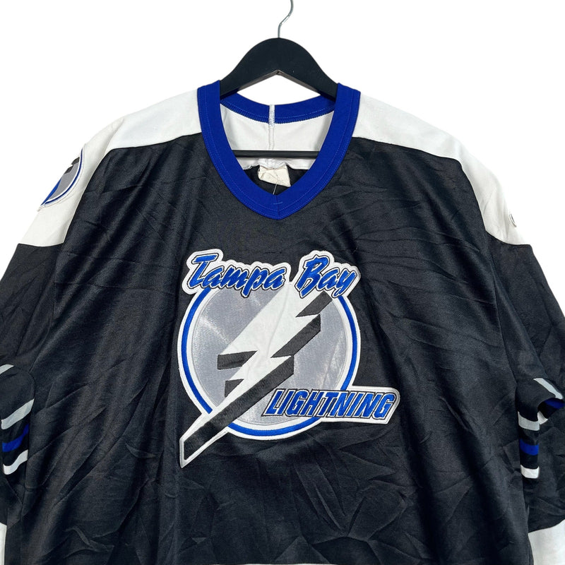 Vintage Tampa Bay Lightning Spellout Logo NHL Jersey