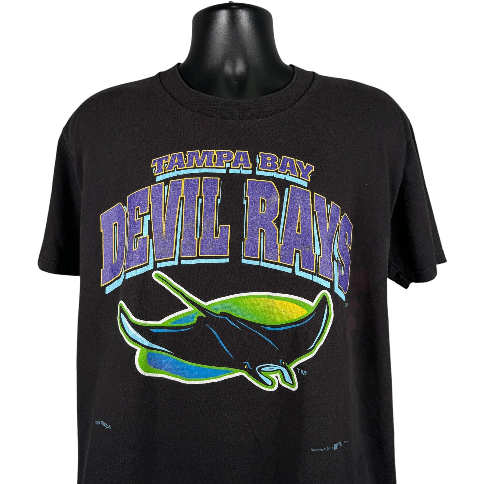 Vintage Nutmeg Tampa Bay Devil Rays MLB Tee 90s