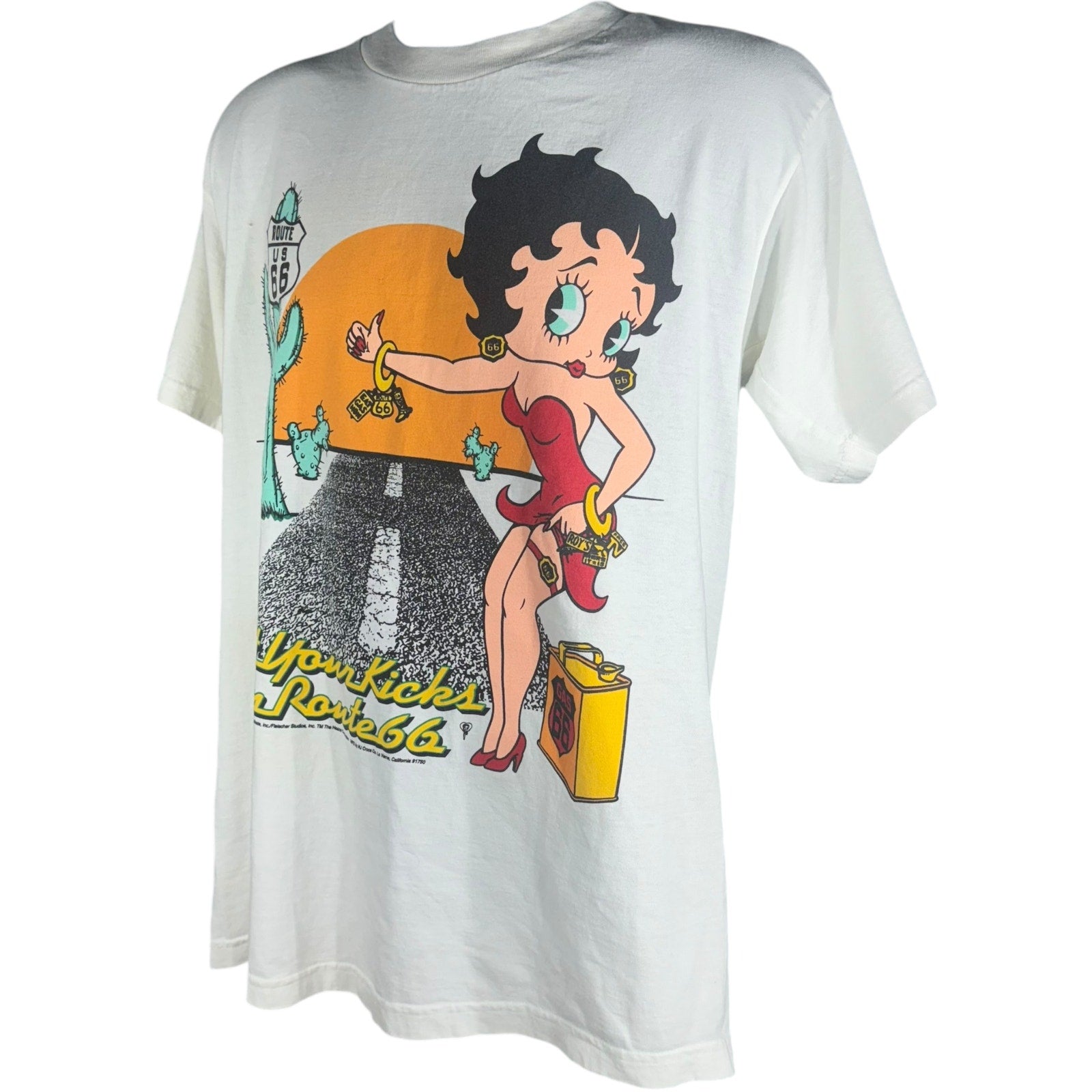 Vintage Betty Boop "Get Your Kicks On Route 66" Tee 1994