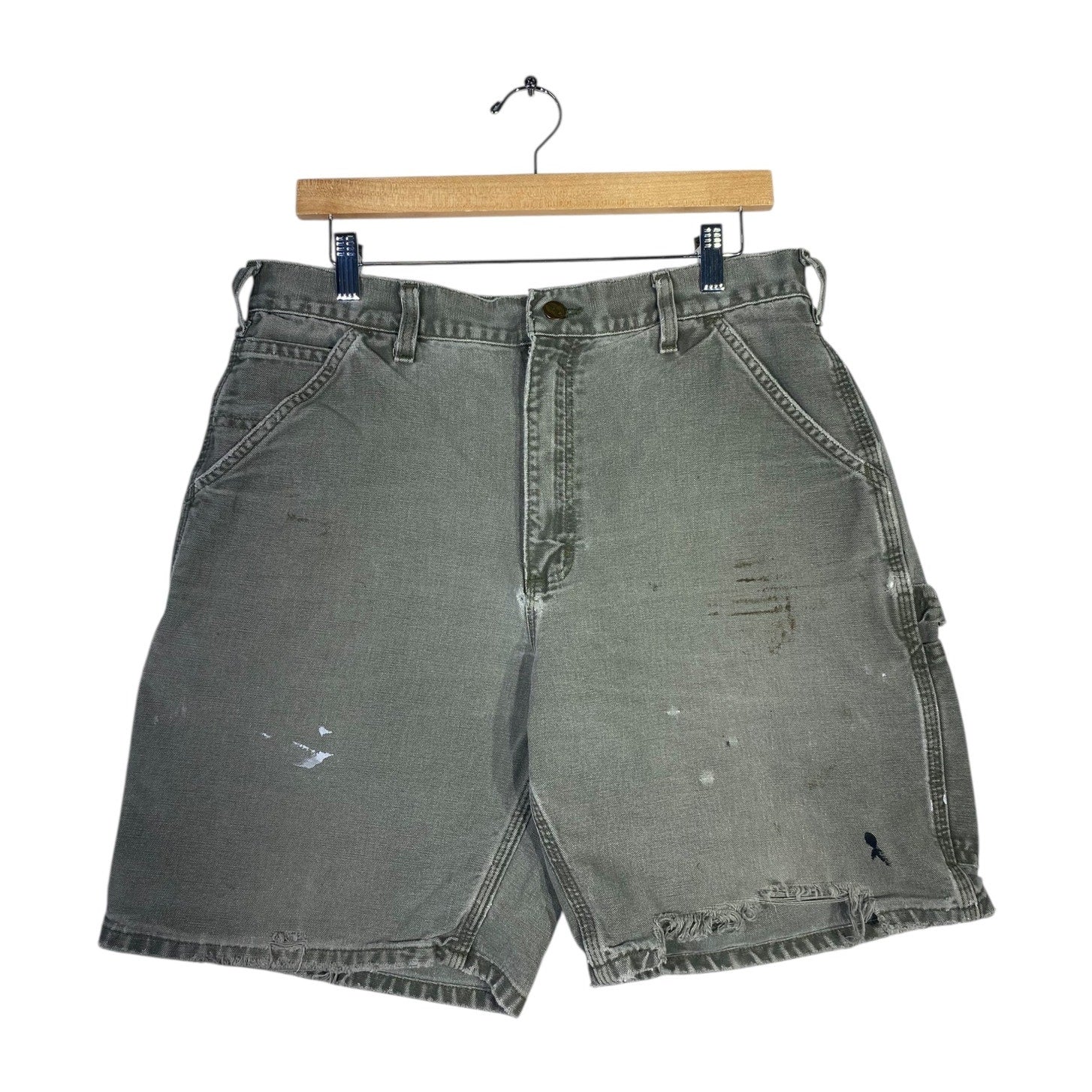 Vintage Carhartt Carpenter Utility Denim Shorts 34
