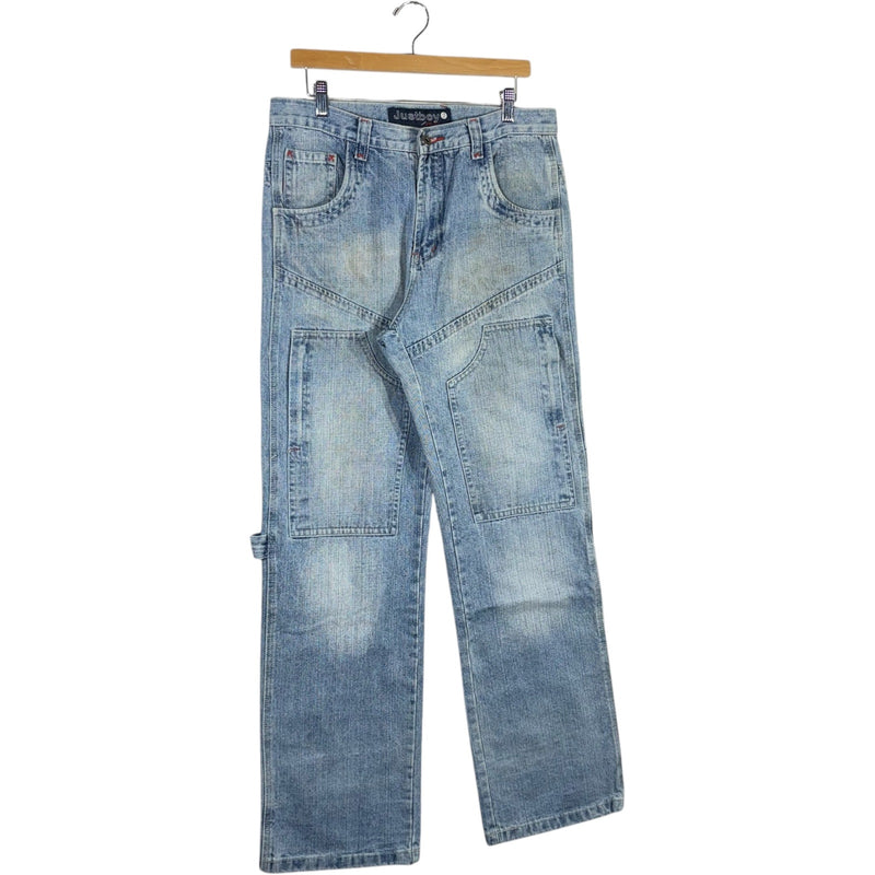 Vintage Justboy Double Knee Big Pockets Carpenter Jeans 34x33