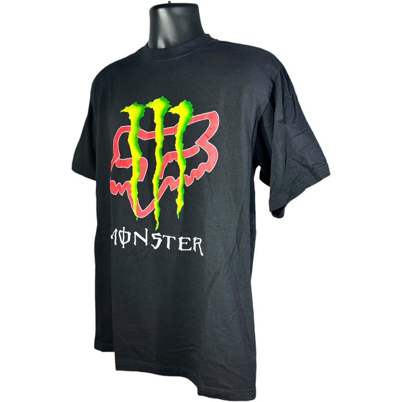 Vintage Monster Energy And Fox Racing Tee