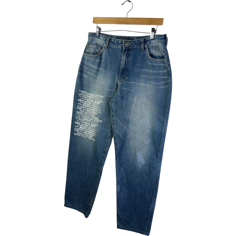Vintage Koolhaas Straight Leg Denim Jeans Womens 33x32