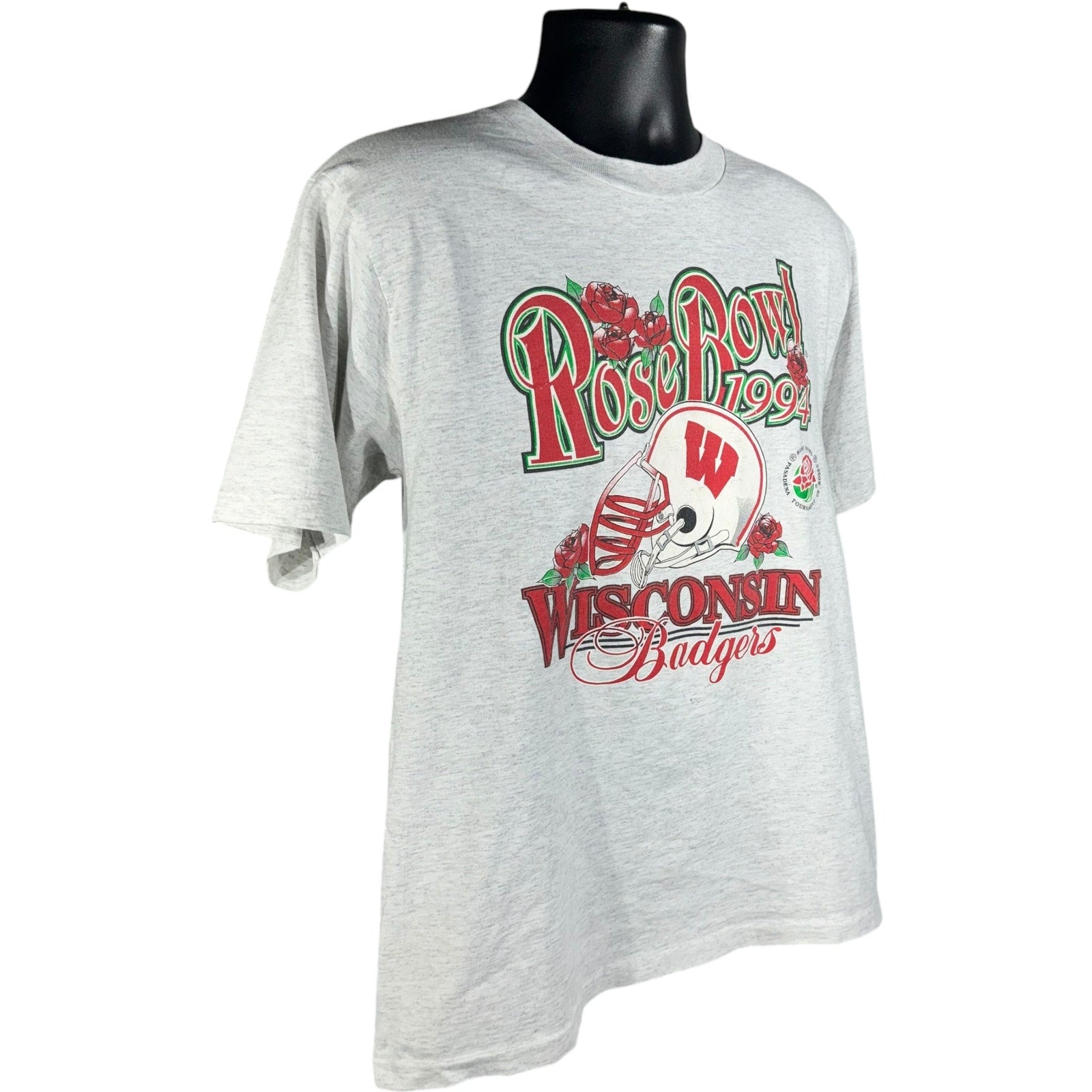 Vintage University Of Wisconsin Badgers Rose Bowl Tee 1994