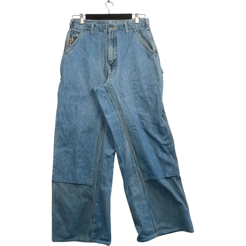 Vintage Cut & Sew Carhartt Denim Carpenter Pants 32 x 34