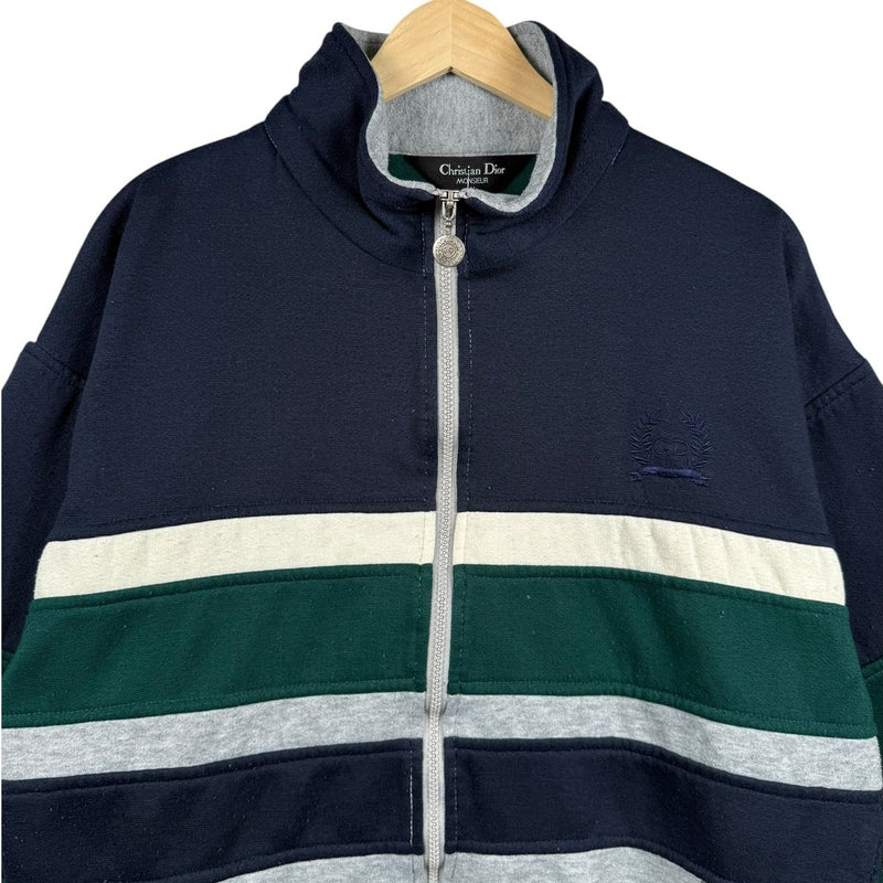 Vintage Christian Dior Colorblock Full Zip Track Jacket