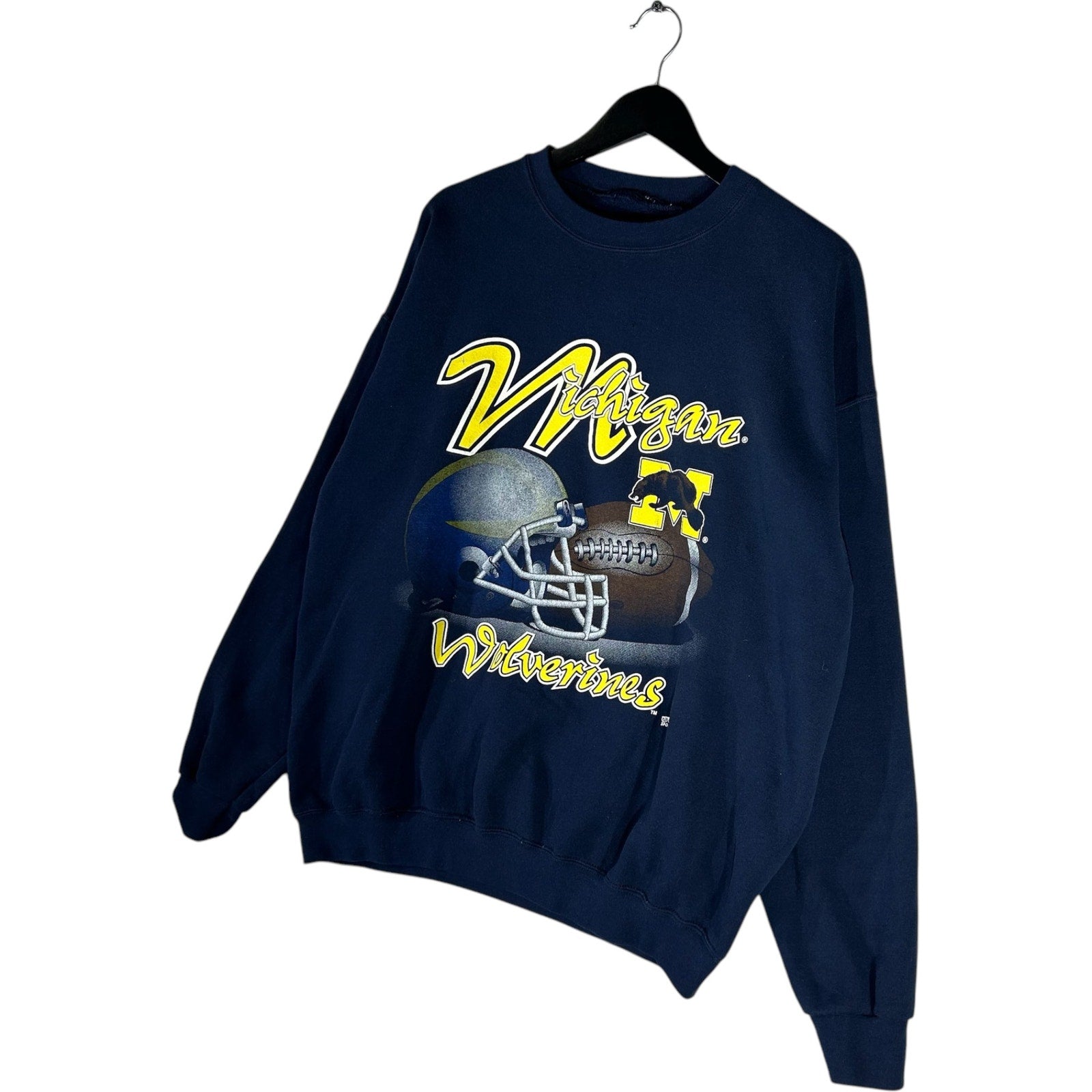 Vintage University of Michigan Wolverines Football Crewneck