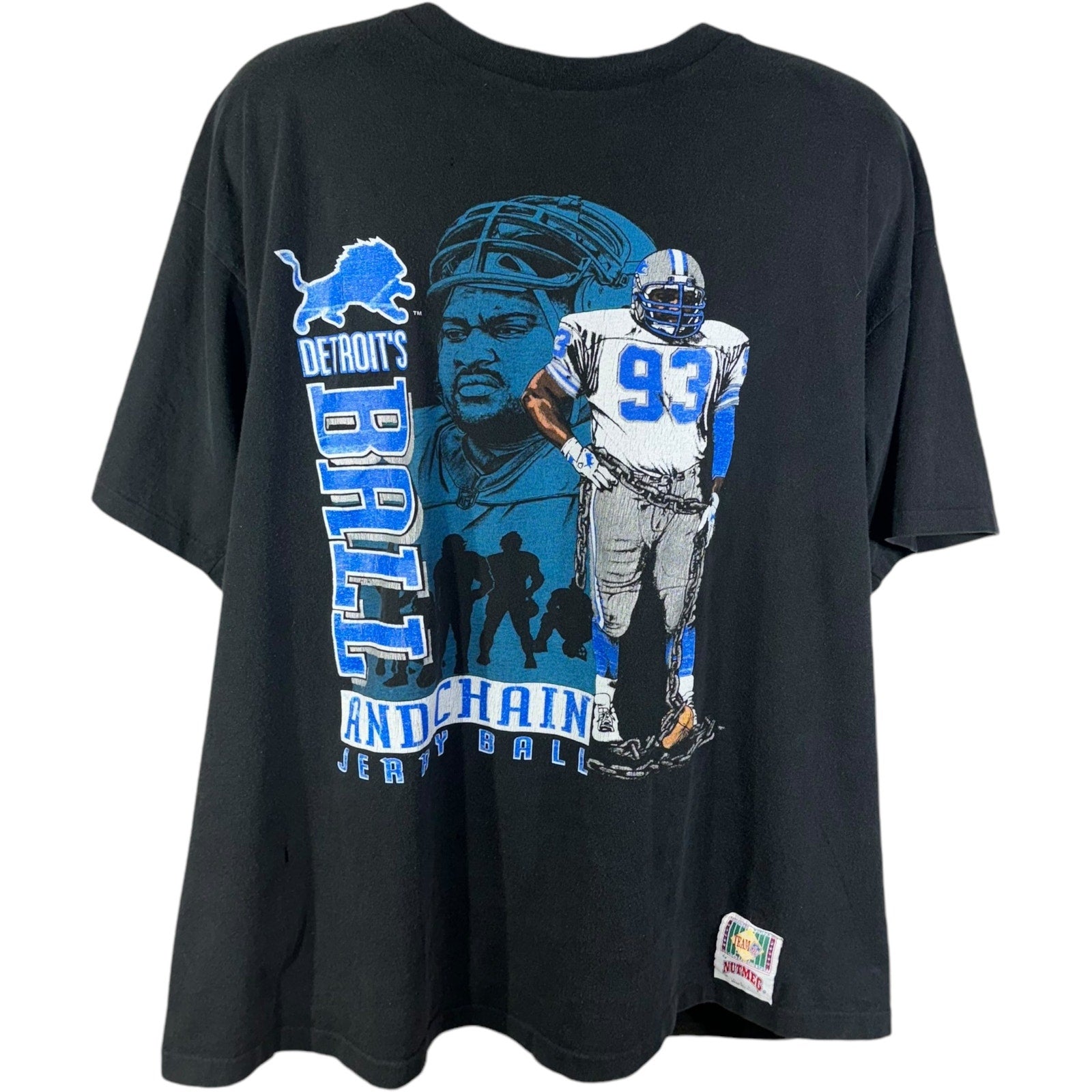 Vintage Detroit Lions Jerry Ball #93 NFL Tee