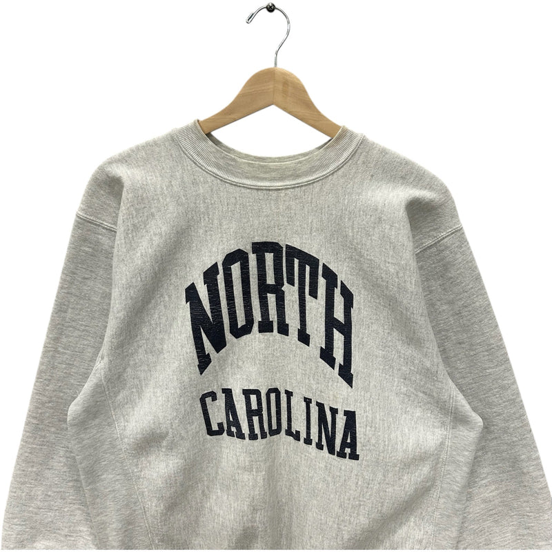 Vintage University Of North Carolina Spellout Crewneck 90s