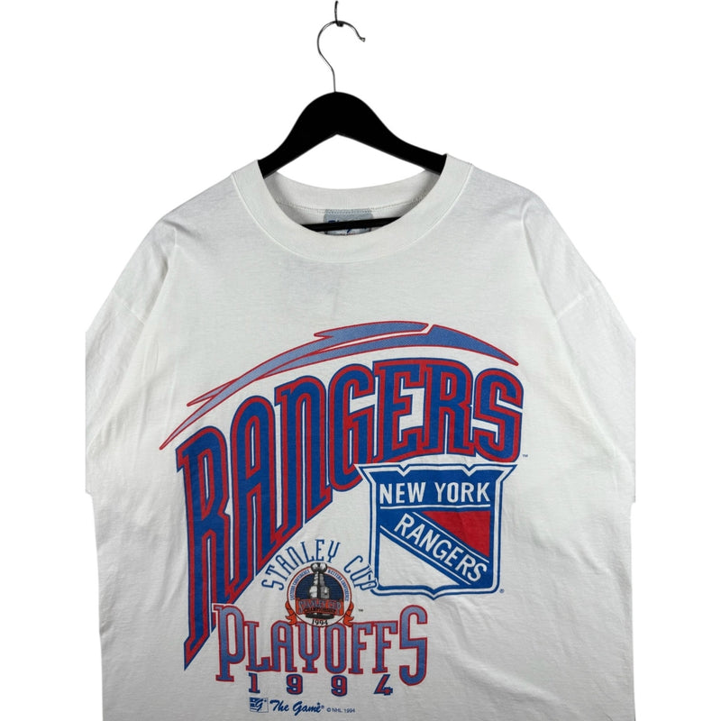Vintage New York Rangers Playoffs Stanley Cup NHL 1994 T-Shirt
