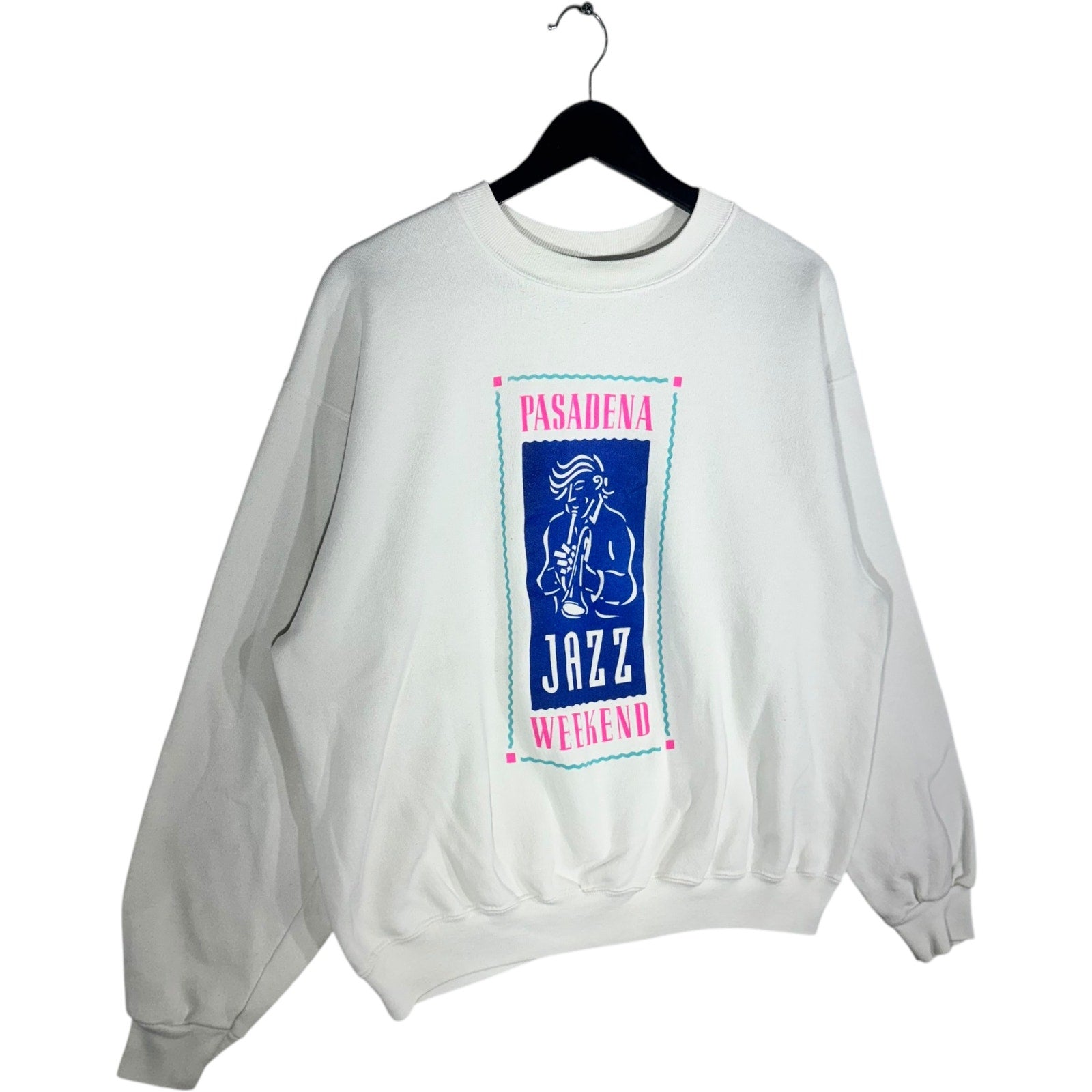 Vintage Pasadena Jazz Weekend Musical Performance Crewneck '90s