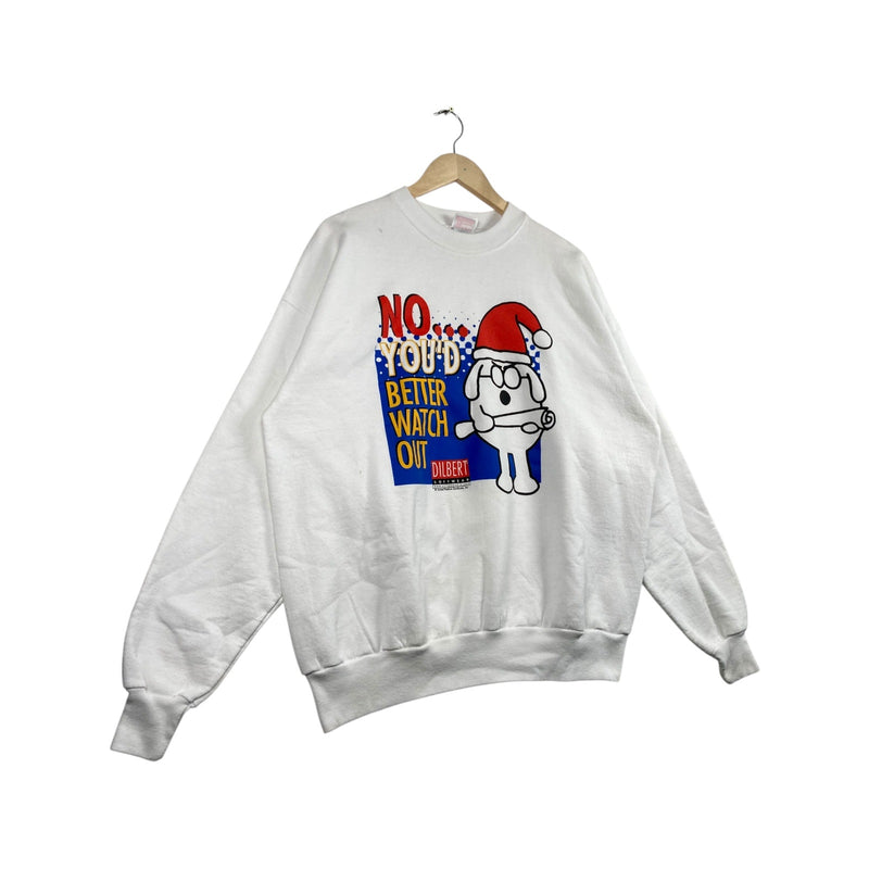 Vintage Dilbert Dogbert Christmas Crewneck